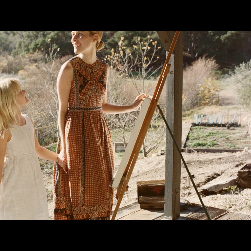 RESERVED! Doen Tulsi Dress in Clay Combo XS/S EUC